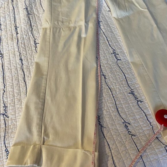 ๐ 3 for $45 Crisp White Cotton Pants! 32" inseam!! Joe Fresh Size 8 TALL EUC - Picture 13 of 14